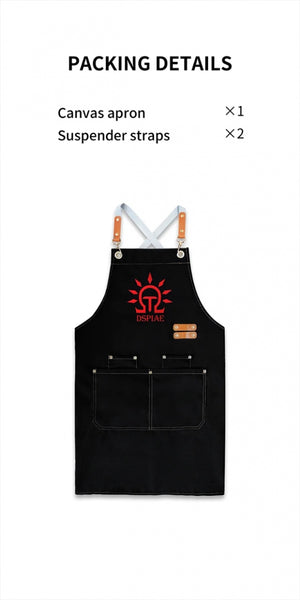 DSPIAE CAN-01 Canvas Working Apron / Płócienny fartuch roboczy – immagine 2