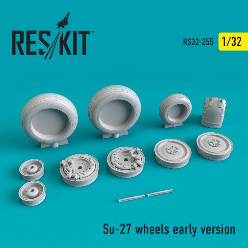RESKIT RS32-0255 Roues Su-27 version initiale, échelle 1/32