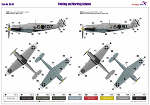 Wingsy Kits D5-09 MESSERSCHMITT Bf 109 E-1 and E-3 Legion Condor 1/48 – immagine 18
