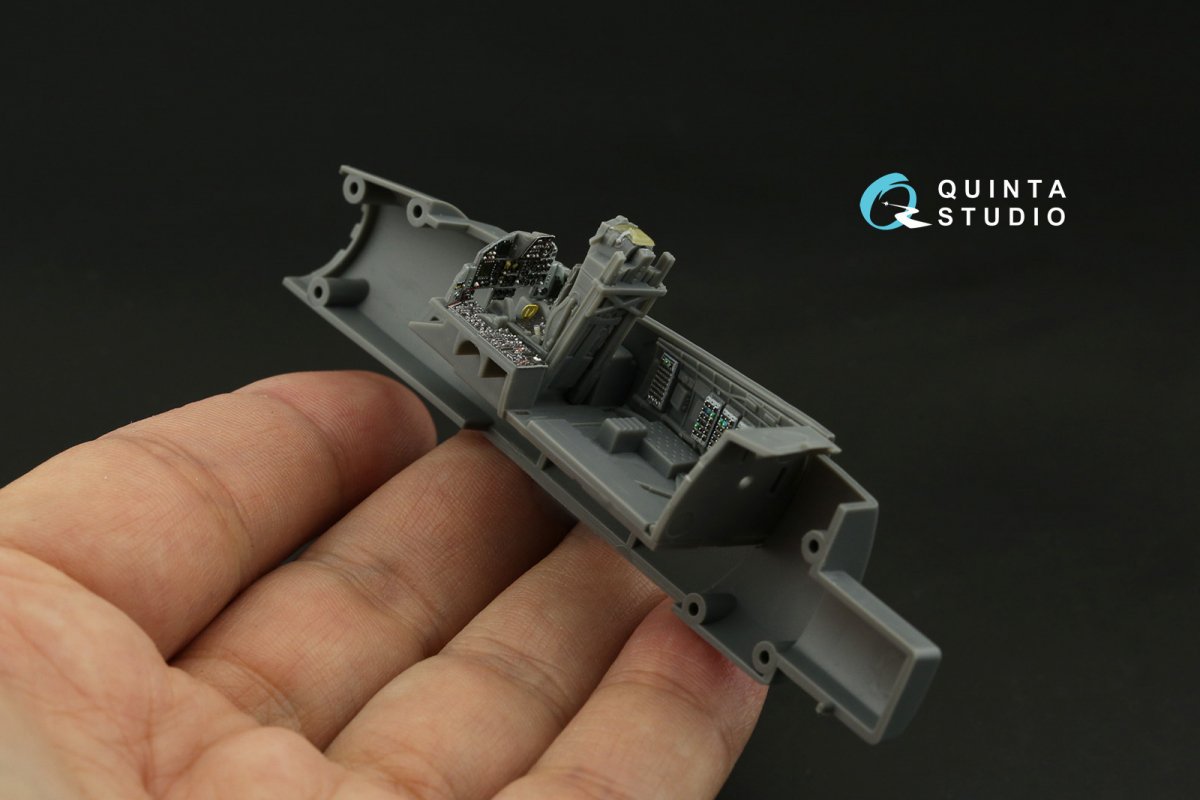 Quinta Studio QD72068 F-15C Late/F-15J Late 3D-Printed &amp;amp; coloured Interior on decal paper (GWH) 1/72 – immagine 4