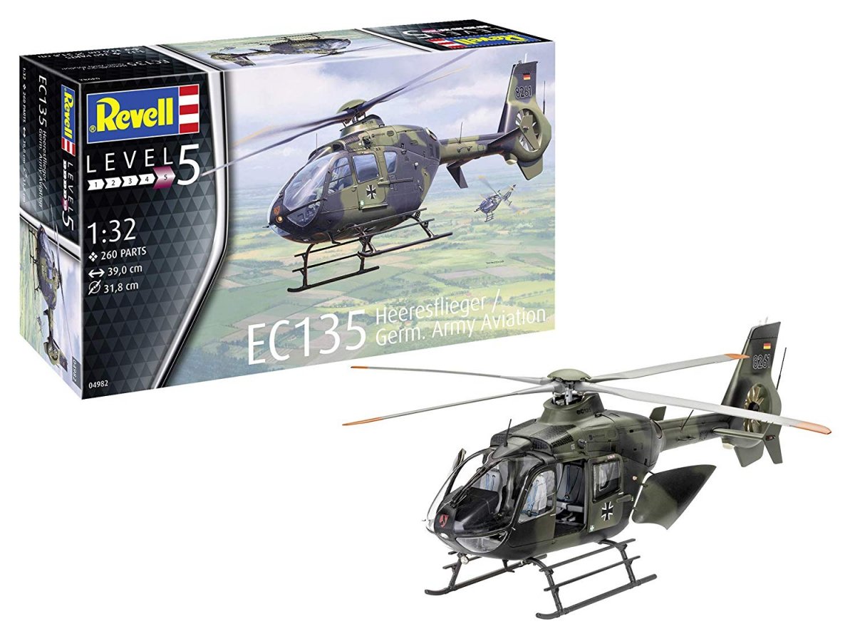 Revell 04982 EC135 Heeresflieger/ German Army Aviation 1/32 – immagine 3