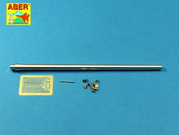 Aber 35 L-187 Armament for Russian Main Battle Tank T-14 ARMATA barrel for 125 mm 2A82-1M cannon &amp;amp; barrel for 12,7 mm Kord AA MG 1/35