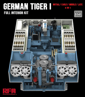 Rye Field Model 5141 Tiger I Full interior kit: Initial/ Early/ Mid/ Late 1/35 – imagen 3