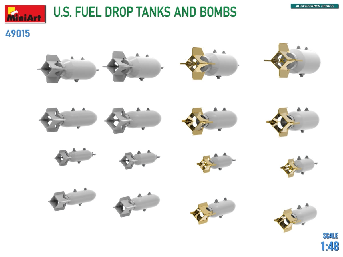 MiniArt 49015 Réservoirs de carburant et bombes largables américains 1/48 – image 7