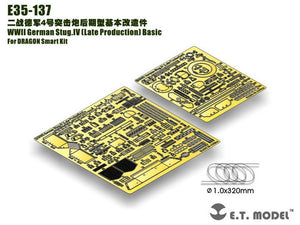 E.T. Model E35-137 WWII German Stug.IV (Late Production) Basic (For DRAGON Smart Kit) 1/35