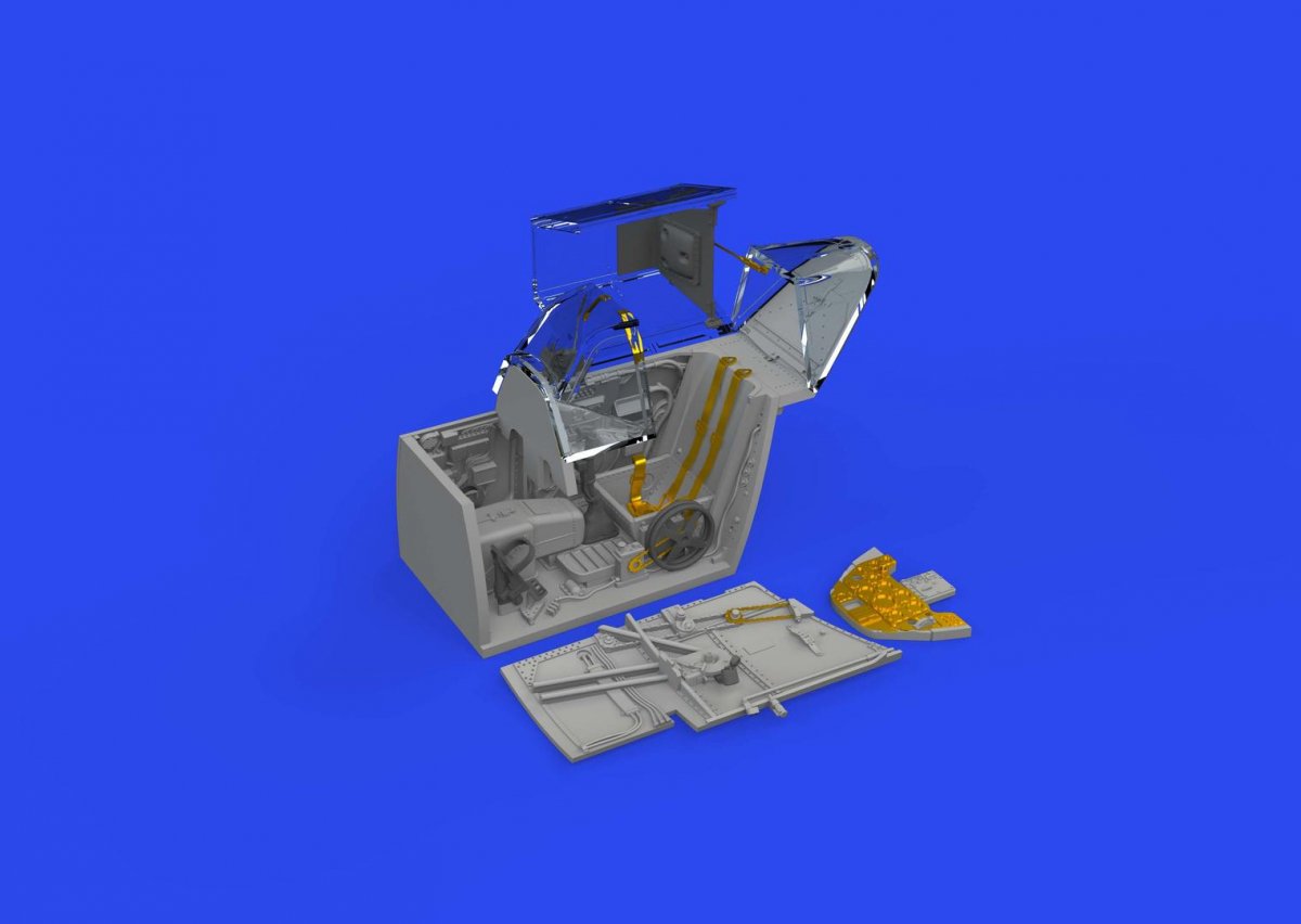 Eduard 648876 Bf 109F cockpit PRINT EDUARD 1/48 – immagine 3