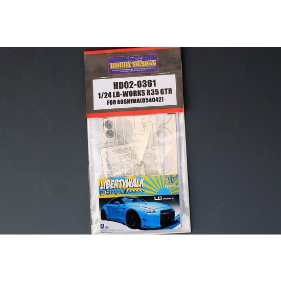 Hobby Design HD02-0361 LB-Works R35 GTR Detail-UP Set for Aoshima 1/24 – Bild 2