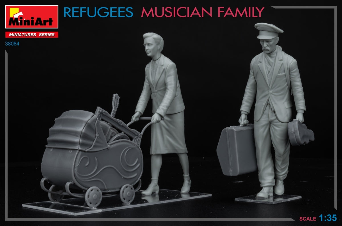 MiniArt 38084 REFUGEES. MUSICIAN FAMILY 1/35 – immagine 3