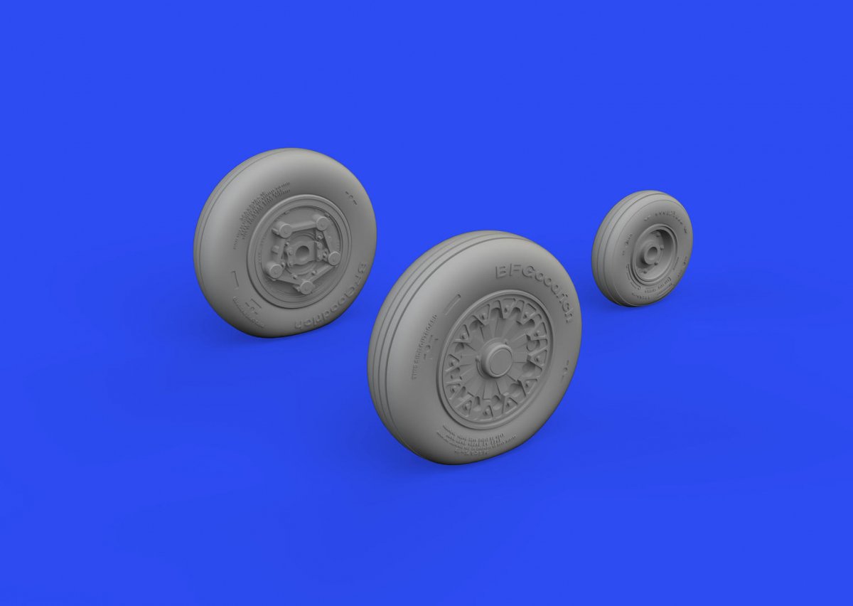 Eduard 648743 F-15A/B wheels GWH 1/48 – immagine 2