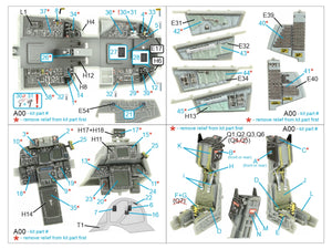 Quinta Studio QD48405 F-14D 3D-Printed &amp;amp; coloured Interior on decal paper (Hobby Boss) 1/48 – Bild 2