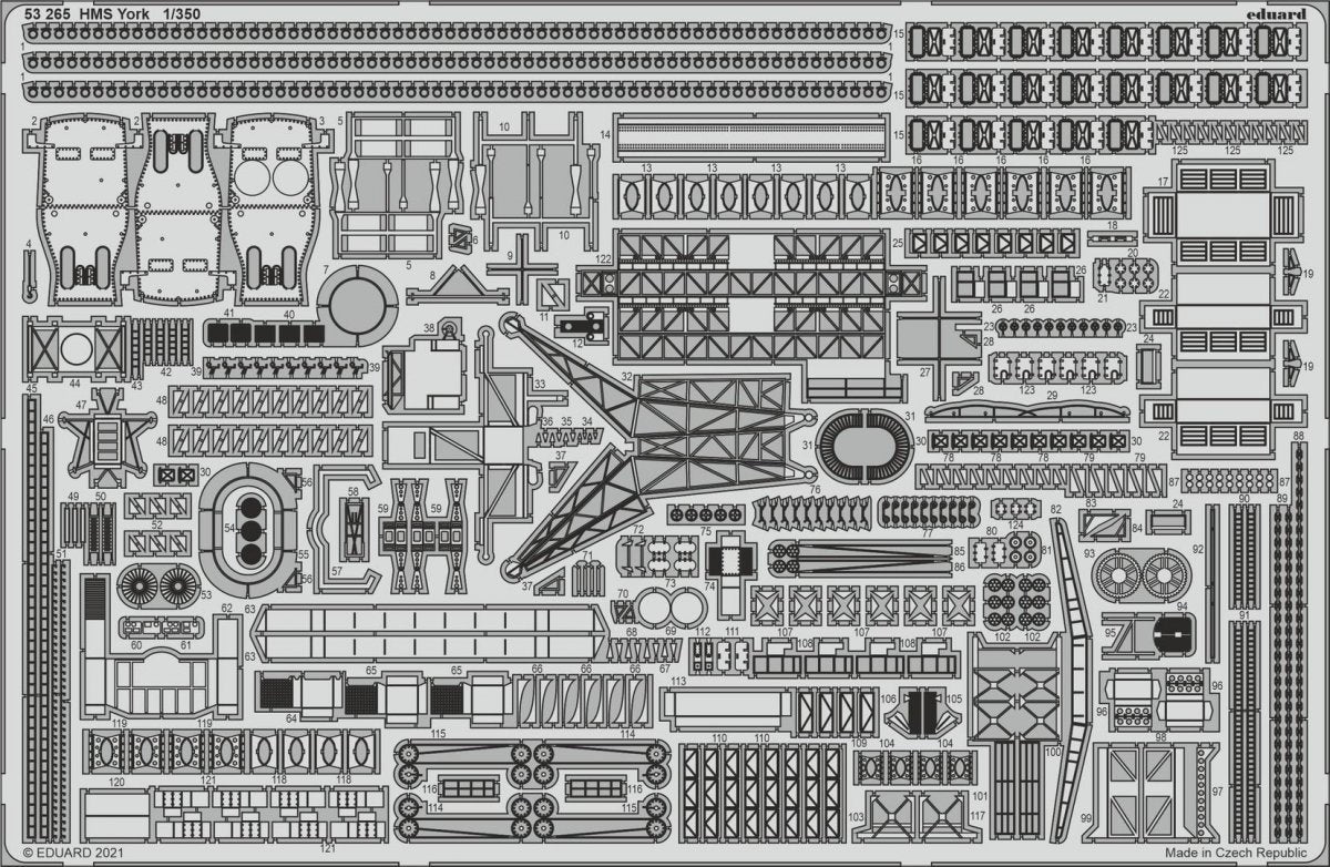 Eduard BIG5359 HMS York TRUMPETER 1/350 – image 4