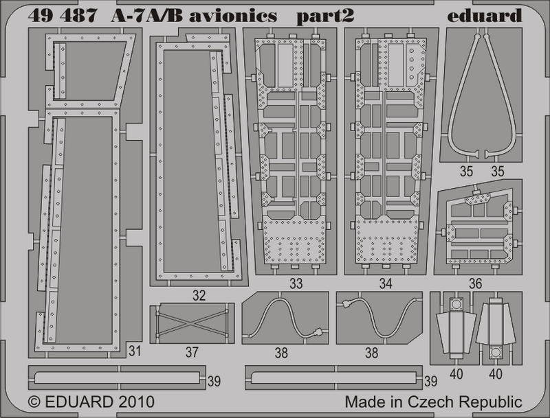 Eduard 49487 A-7A/ B avionics 1/48 Hobby Boss – immagine 2