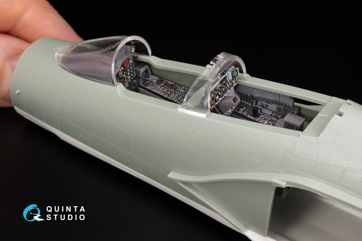 Quinta Studio QDS+48488 F-4D early Phantom II 3D-Printed &amp;amp; coloured Interior on decal paper (Academy) (Small version) (with 3D-printed resin parts) 1/48 – immagine 10