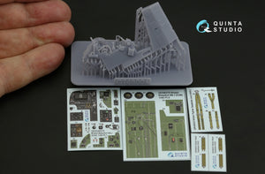 Quinta Studio QD+48379 Bristol Beaufort Mk.I 3D-Printed &amp;amp; coloured Interior on decal paper (ICM) (with 3D-printed resin parts) 1/48 – immagine 3