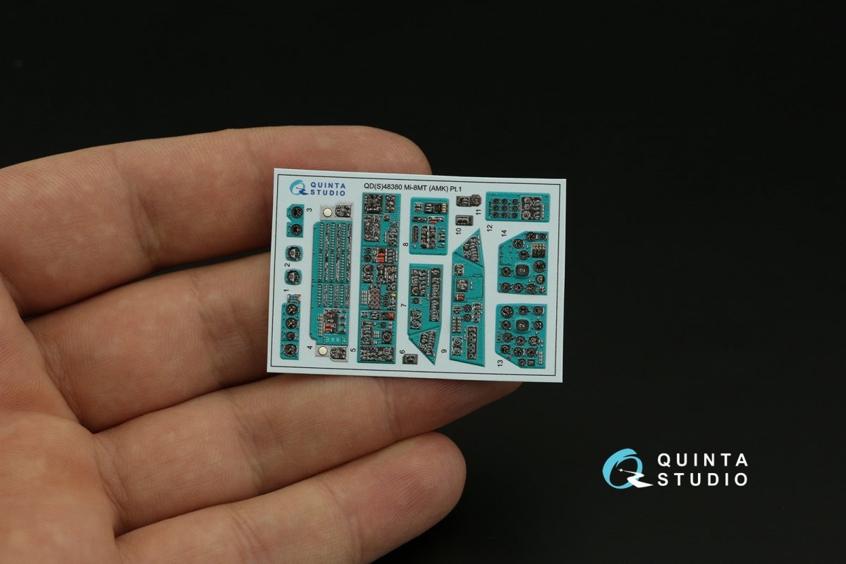 Quinta Studio QDS-48380 Mi-8MT 3D-Printed &amp;amp; coloured Interior on decal paper (AMK) (Small version) 1/48 – Bild 4