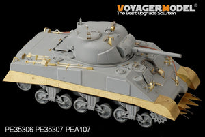 Voyager Model PE35307 WWII US army M4 Mid Tank Skirts For DRAGON 6511 and 6579 1/35 – immagine 5