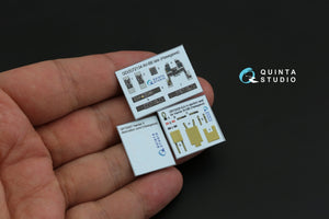 Quinta Studio QD72134 AV-8B late 3D-Printed coloured Interior on decal paper (Hasegawa) 1/72 – Bild 3