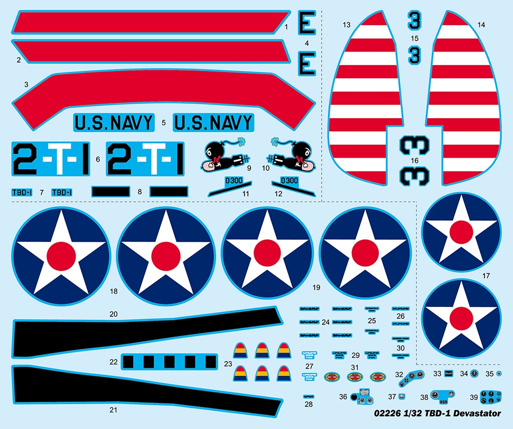 Trumpeter 02226 Douglas TBD-1 Devastator 1/32 – imagen 3