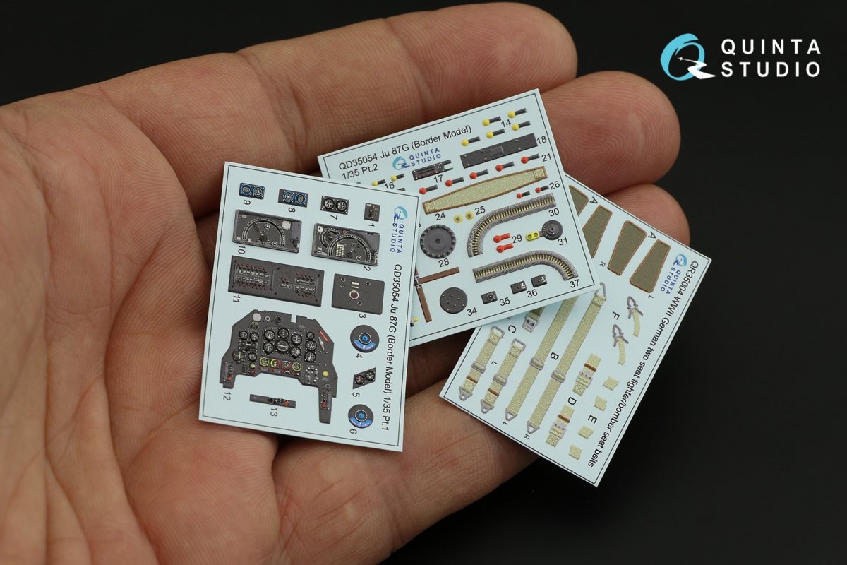 Quinta Studio QD35054 Ju 87G 3D-Printed &amp;amp; colored Interior on decal paper ( Border Model ) 1/35 – image 11