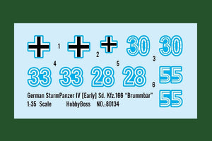 Hobby Boss 80134 German SturmPanzer IV early Sd. Kfz.166 Brummbar – image 3