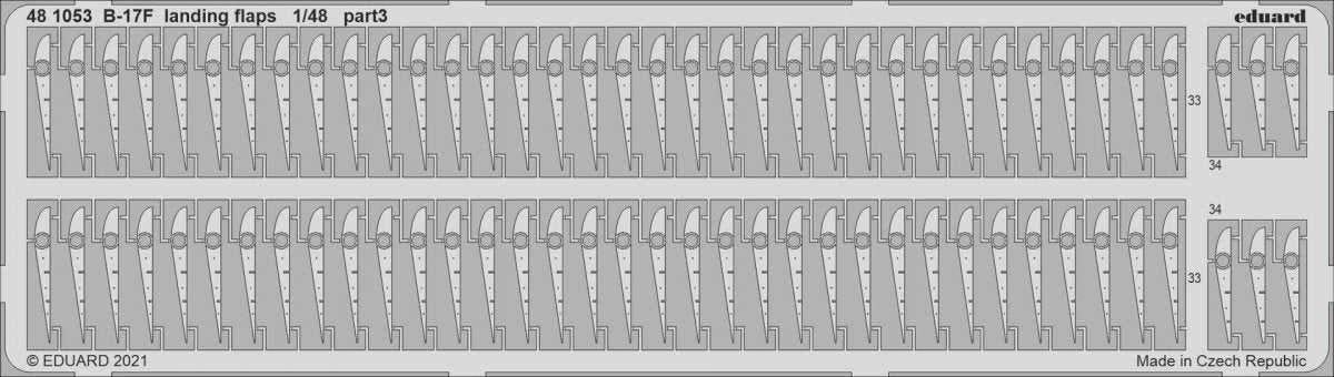Eduard 481053 B-17F landing flaps HKM 1/48 – immagine 3