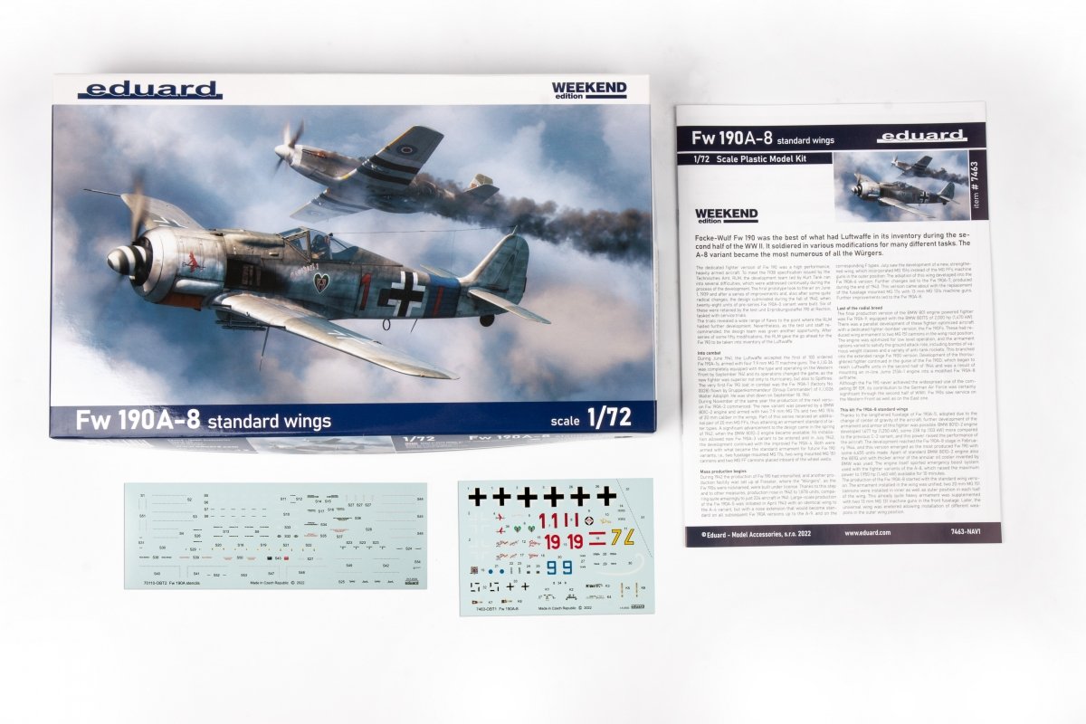 Eduard 7463 Fw 190A-8 standard wings 1/72 – imagen 3