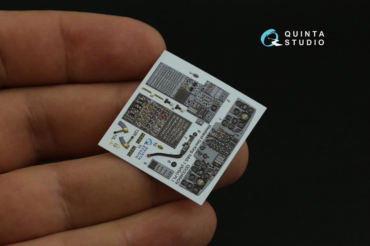 Quinta Studio QDS-48429 Westland Sea King HAS.1 3D-Printed &amp;amp; coloured Interior on decal paper (Airfix) (Small version) 1/48 – zdjęcie 7
