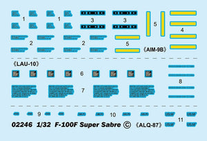 Trumpeter 02246 F-100F Super Sabre 1/32 – immagine 19