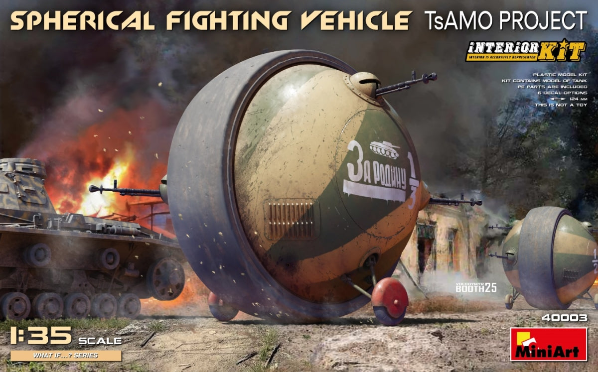 MiniArt 40003 VÉHICULE DE COMBAT SPHÉRIQUE. PROJET TsAMO. KIT D'INTÉRIEUR 1/35