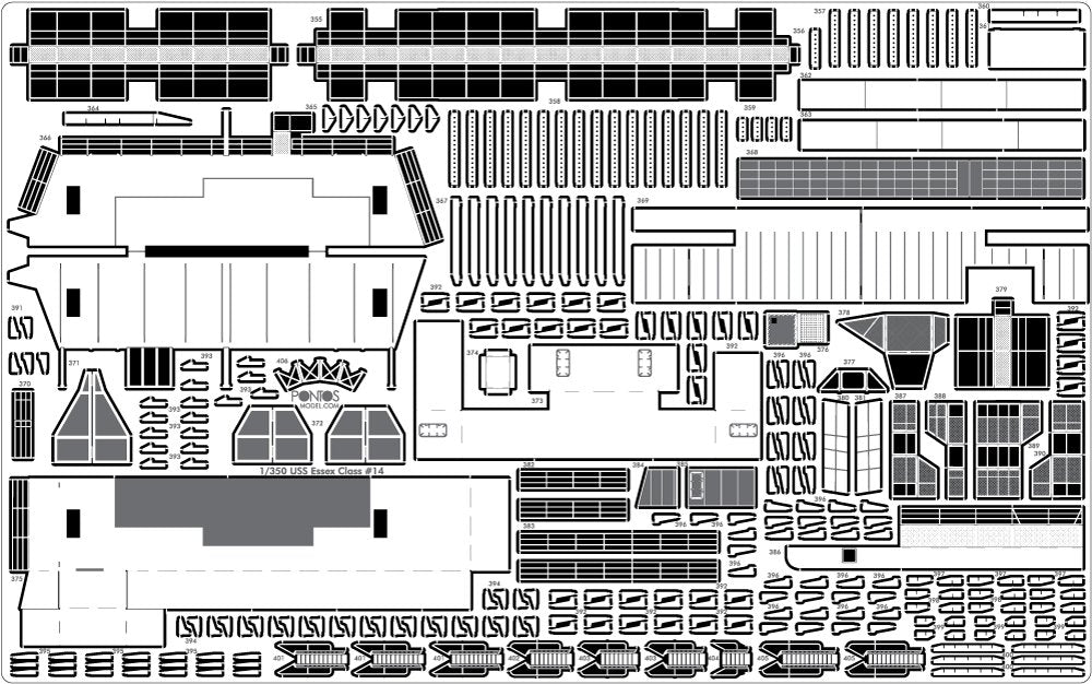 Pontos 35005F1 USS CV-14 Toconderoga 1944 Detail Up Set 1/350 – immagine 18