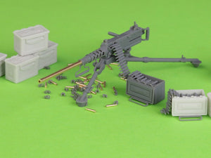 Master GM-35-064 Browning M2HB .50 cal (12,7mm) - karabin maszynowy na trójnogu M3 - okres II w.św. (ze skrzynką amunicyjną M2) 1/35 – Bild 2