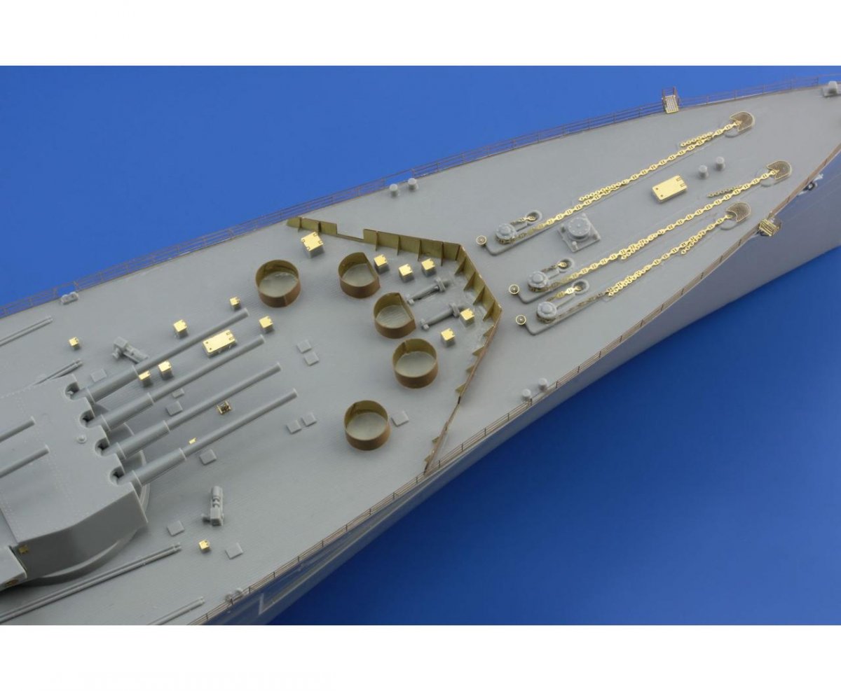 Eduard 53165 HMS King George V cranes &amp;amp; railings TAMIYA 1/350 – immagine 2