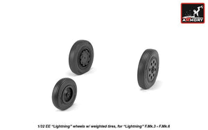 Roues Armory Models AW32402 EE Lightning avec pneus lestés, fin de série, échelle 1/32