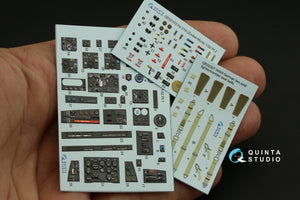 Quinta Studio QD32103 He 219 3D-Printed &amp;amp; coloured Interior on decal paper ( ZM SWS ) 1/32 – immagine 13