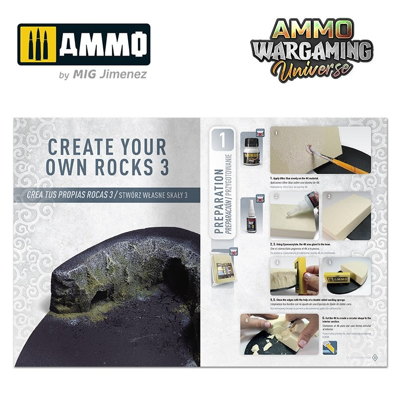 Ammo of Mig 6930 AMMO WARGAMING UNIVERSE Book 11 – Create your own Rocks (English, Castellano, Polski) – Bild 3