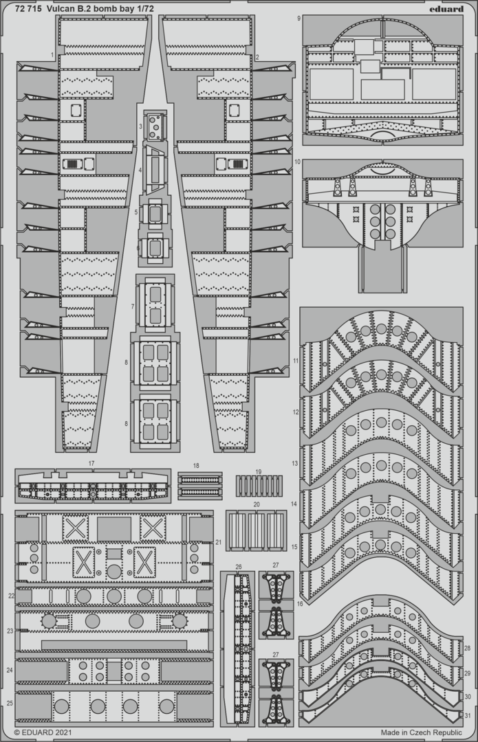 Eduard BIG72167 Vulcan B.2 AIRFIX 1/72 – Bild 5