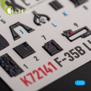 KELIK K72141 F-35B - interior 3D decals for Tamiya kit 1/72 – zdjęcie 4