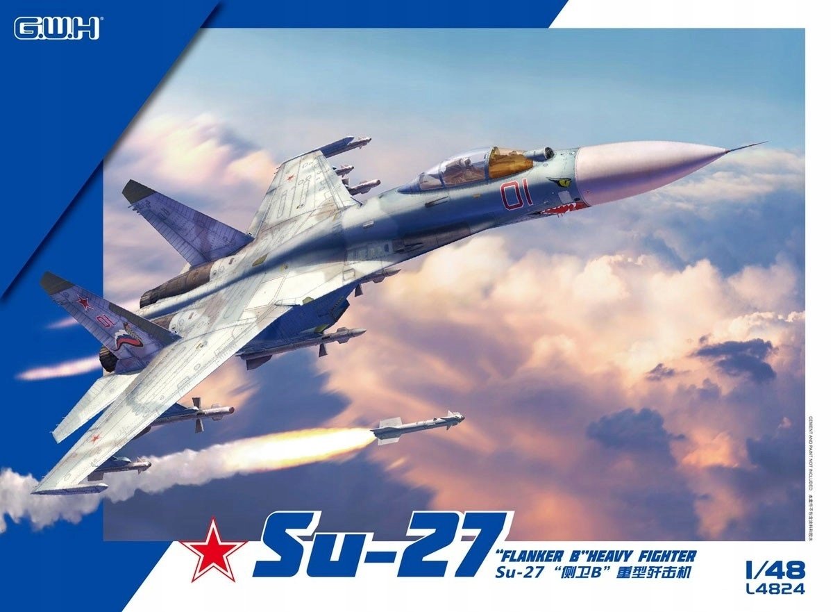 Maquette Great Wall Hobby L4824 Su-27 Flanker B au 1/48