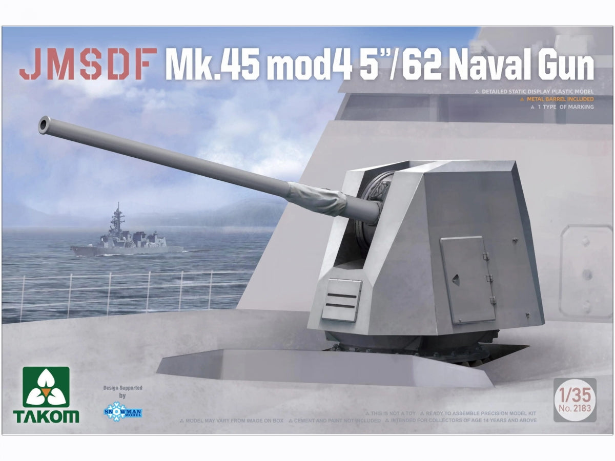 Takom 2183 JMSDF Mk.45 Mod 4 5&amp;quot;/62 Canon Naval 1/35
