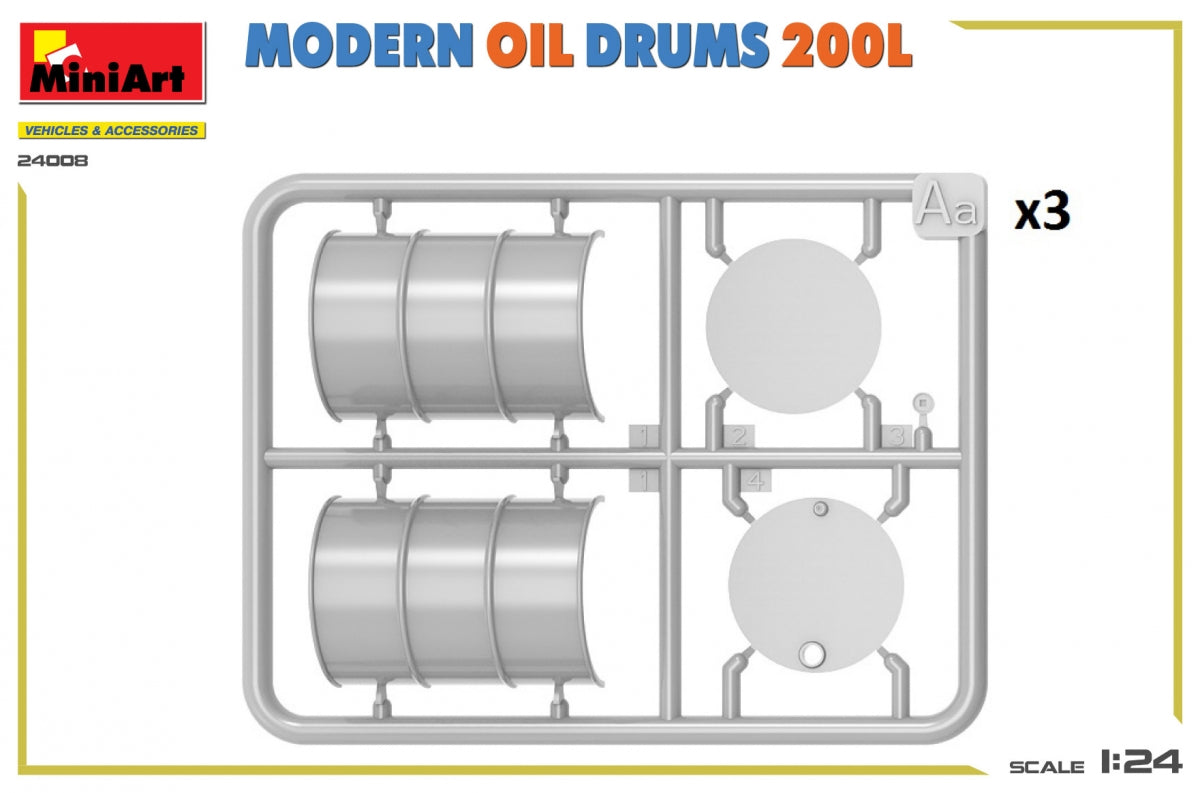 MiniArt 24008 MODERN OIL DRUMS 200L 1/24 – Bild 4
