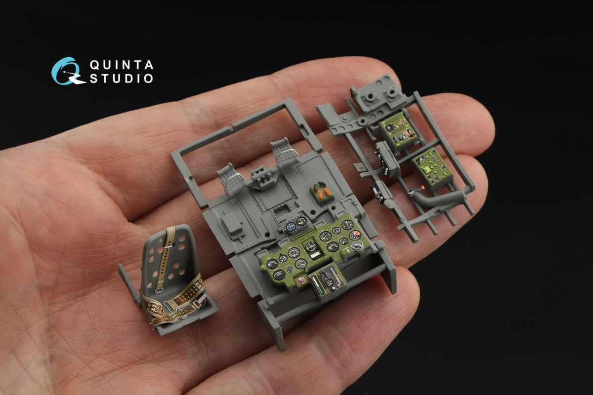 Quinta Studio QD35083 A6M2 Zero (Mitsubishi Prod.) 3D-Printed &amp;amp; coloured Interior on decal paper (Border Model) 1/35 – imagen 5
