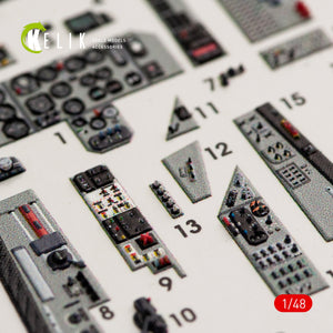 KELIK K48040 MIG-29A (9-12) FULCRUM INTERIOR 3D DECALS FOR GWH KIT 1/48 – imagen 5