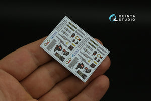 Quinta Studio QD48395 F-14A 3D-Printed &amp;amp; coloured Interior on decal paper (Hobby Boss) 1/48 – imagen 7
