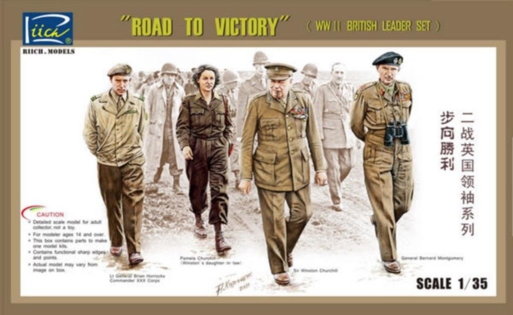 Riich Models RV35023 - WWII British Leader Set "Road to Victory" 1/35