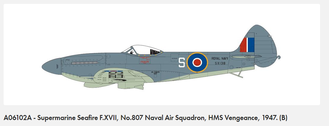 Airfix 06102A Supermarine Seafire F.XVII 1/48 – immagine 7