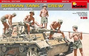 AK Interactive AK35504-B PZ.KPFW.IV AUSF.D AFRIKA KORPS + 5 FIGURES GERMAN TANK CREW AFRIKA KORPS 1/35 – immagine 6