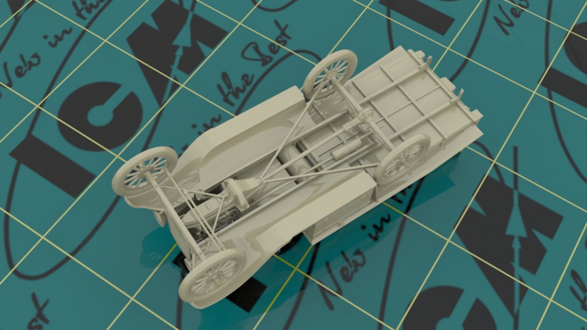 ICM 35665 Model T 1917 Ambulance (early), WWI AAFS Car 1/35 – immagine 5
