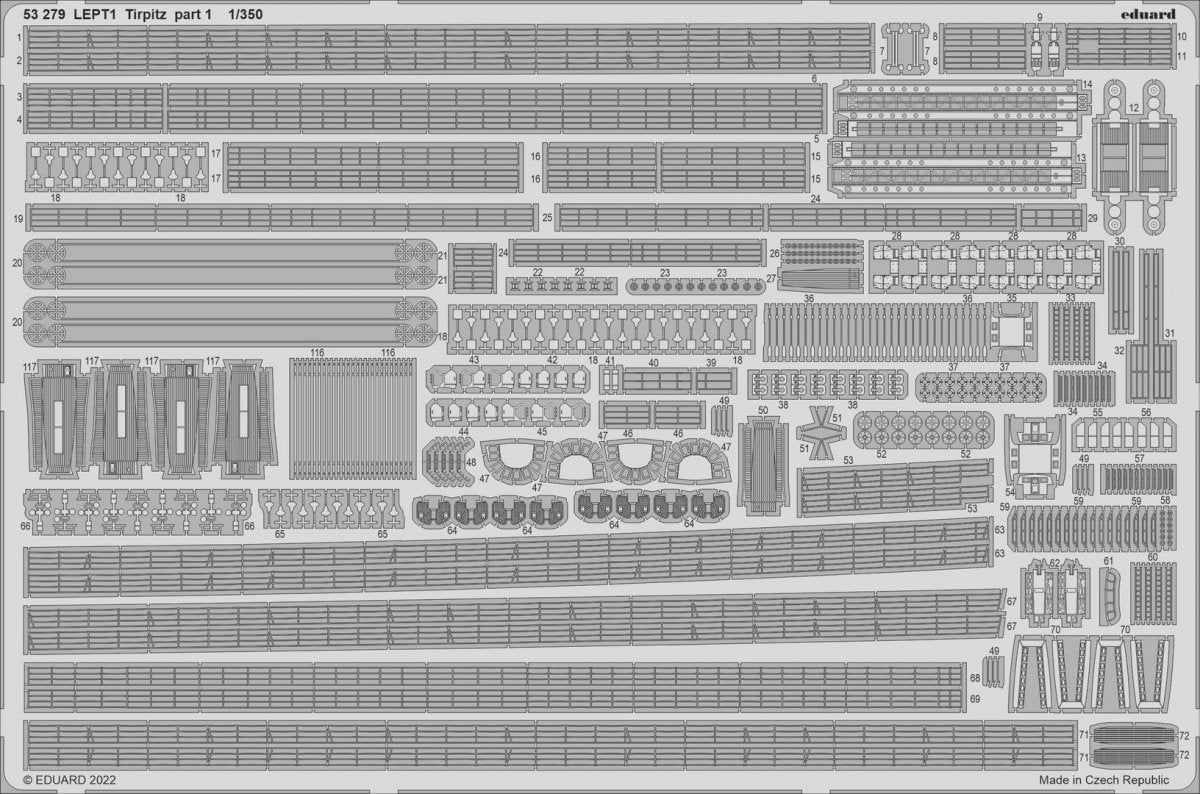 Eduard 53279 Tirpitz part 1 TRUMPETER 1/350 – zdjęcie 2
