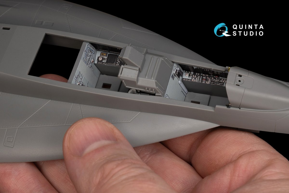Quinta Studio QD48243 F/A-18F late / EA-18G 3D-Printed &amp;amp; coloured Interior on decal paper ( Meng ) 1/48 – immagine 3