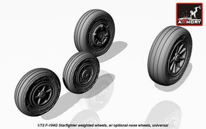 Armory Models AW72312 F-104G Starfighter wheels w/ optional nose wheels 1/72 – Bild 2